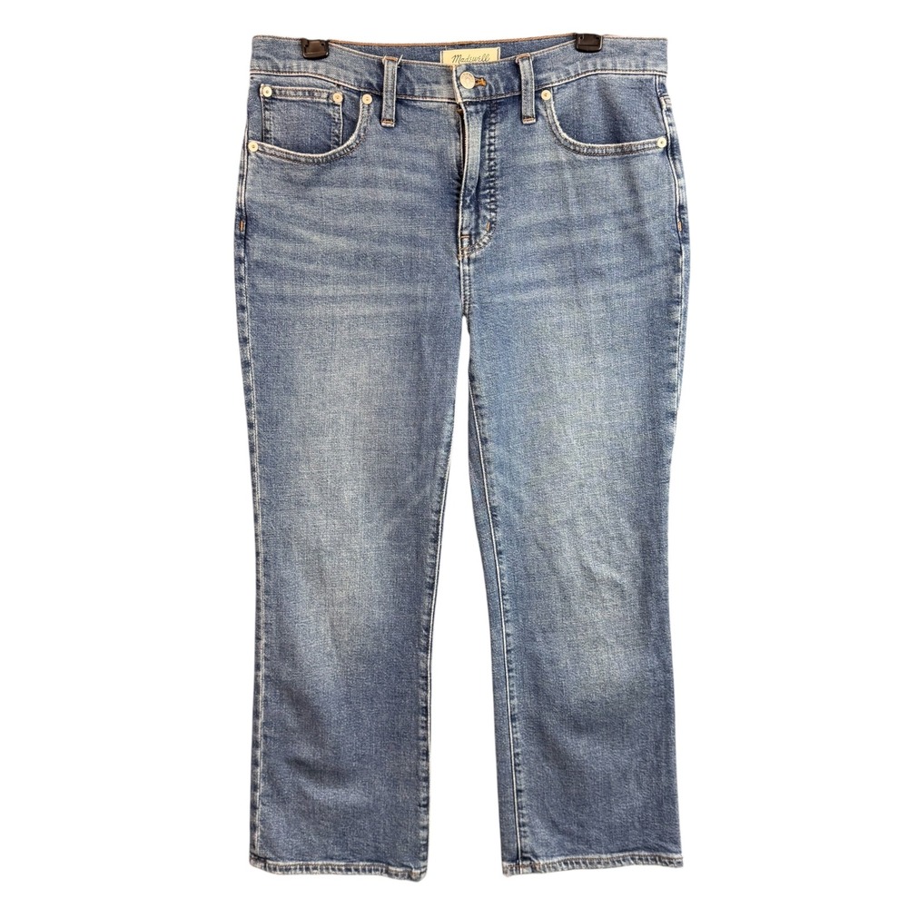 Madwell Slim Demi-Boot Jeans 29P Medium Wash High Rise Denim Pants